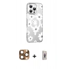 MARSİLYAN™- iPhone 16 Pro Max Kılıf Yörünge Işık Prime - Siyah Bilvis 3D Cam Ekran Koruyucu + Pers Alüminyum Kamera Lens - CLTM