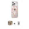 MARSİLYAN™- iPhone 16 Pro Max Kılıf Yörünge Işık Prime - Siyah Bilvis 3D Cam Ekran Koruyucu + Pers Alüminyum Kamera Lens - CLTM