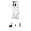 MARSİLYAN™- iPhone 16 Pro Max Kılıf Yörünge Işık Prime - Siyah Bilvis 3D Cam Ekran Koruyucu + Bilvis Titan Kamera Lens - TMGI