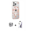 MARSİLYAN™- iPhone 16 Pro Max Kılıf Yörünge Işık Prime - Siyah Bilvis 3X AR Hayalet Cam Ekran Koruyucu + Pers Alüminyum Kamera Lens - GI