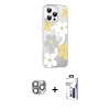 MARSİLYAN™- iPhone 16 Pro Max Kılıf Yörünge Işık Prime - Siyah Bilvis 3X AR Hayalet Cam Ekran Koruyucu + Pers Alüminyum Kamera Lens - GI