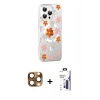 MARSİLYAN™- iPhone 16 Pro Max Kılıf Yörünge Işık Prime - Siyah Bilvis 3X AR Hayalet Cam Ekran Koruyucu + Pers Alüminyum Kamera Lens - CLTM