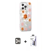 MARSİLYAN™- iPhone 16 Pro Max Kılıf Yörünge Işık Prime - Siyah Bilvis 3X AR Hayalet Cam Ekran Koruyucu + PVD Metal Kamera Lens - GD
