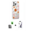 MARSİLYAN™- iPhone 16 Pro Max Kılıf Yörünge Işık Prime - Siyah Bilvis 3X AR Hayalet Cam Ekran Koruyucu + Raze Metal Kamera Lens - SH