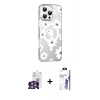 MARSİLYAN™- iPhone 16 Pro Max Kılıf Yörünge Işık Prime - Siyah Bilvis 3X AR HD Cam Ekran Koruyucu + Bilvis Titan Kamera Lens - GS
