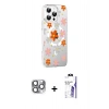 MARSİLYAN™- iPhone 16 Pro Max Kılıf Yörünge Işık Prime - Siyah Bilvis 3X AR HD Cam Ekran Koruyucu + Pers Alüminyum Kamera Lens - GI