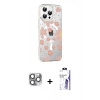 MARSİLYAN™- iPhone 16 Pro Max Kılıf Yörünge Işık Prime - Siyah Bilvis 3X AR HD Cam Ekran Koruyucu + Pers Alüminyum Kamera Lens - GI