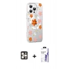 MARSİLYAN™- iPhone 16 Pro Max Kılıf Yörünge Işık Prime - Siyah Bilvis 3X AR HD Cam Ekran Koruyucu + PVD Metal Kamera Lens - GD