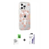 MARSİLYAN™- iPhone 16 Pro Max Kılıf Yörünge Işık Prime - Siyah Bilvis 3X AR HD Cam Ekran Koruyucu + Raze Metal Kamera Lens - BZ