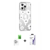 MARSİLYAN™- iPhone 16 Pro Max Kılıf Yörünge Işık Prime - Siyah Bilvis 3X AR HD Cam Ekran Koruyucu + Raze Metal Kamera Lens - BZ