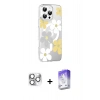 MARSİLYAN™- iPhone 16 Pro Max Kılıf Yörünge Işık Prime - Siyah Bilvis 5in1 3D Magic Cam Ekran Koruyucu + Pers Alüminyum Kamera Lens - GS
