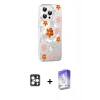 MARSİLYAN™- iPhone 16 Pro Max Kılıf Yörünge Işık Prime - Siyah Bilvis 5in1 3D Magic Cam Ekran Koruyucu + PVD Metal Kamera Lens - GD