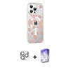 MARSİLYAN™- iPhone 16 Pro Max Kılıf Yörünge Işık Prime - Siyah Bilvis 5in1 3D Magic Cam Ekran Koruyucu + Pers Alüminyum Kamera Lens - GS