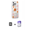 MARSİLYAN™- iPhone 16 Pro Max Kılıf Yörünge Işık Prime - Siyah Bilvis 5in1 3D Magic Cam Ekran Koruyucu + PVD Metal Kamera Lens - SH