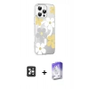 MARSİLYAN™- iPhone 16 Pro Max Kılıf Yörünge Işık Prime - Siyah Bilvis 5in1 3D Magic Cam Ekran Koruyucu + PVD Metal Kamera Lens - SH