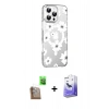 MARSİLYAN™- iPhone 16 Pro Max Kılıf Yörünge Işık Prime - Siyah Bilvis 5in1 5D Magic Hayalet Cam Ekran Koruyucu + Çöl Titanyum Raze Metal Kamera Lens