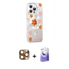 MARSİLYAN™- iPhone 16 Pro Max Kılıf Yörünge Işık Prime - Siyah Bilvis 5in1 5D Magic Hayalet Cam Ekran Koruyucu + Pers Alüminyum Kamera Lens - CLTM