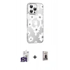 MARSİLYAN™- iPhone 16 Pro Max Kılıf Yörünge Işık Prime - Siyah Bilvis Hayalet Cam Ekran Koruyucu + Bilvis Titan Kamera Lens - TMGI