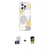 MARSİLYAN™- iPhone 16 Pro Max Kılıf Yörünge Işık Prime - Siyah Buffer Cam Ekran Koruyucu + Bilvis Titan Kamera Lens - TMGI