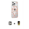 MARSİLYAN™- iPhone 16 Pro Max Kılıf Yörünge Işık Prime - Siyah Buffer Cam Ekran Koruyucu + PVD Metal Kamera Lens - GD