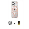 MARSİLYAN™- iPhone 16 Pro Max Kılıf Yörünge Işık Prime - Siyah Buffer Cam Ekran Koruyucu + Pers Alüminyum Kamera Lens - GI