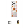 MARSİLYAN™- iPhone 16 Pro Max Kılıf Yörünge Işık Prime - Siyah Buffer Cam Ekran Koruyucu + PVD Metal Kamera Lens - GS