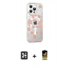MARSİLYAN™- iPhone 16 Pro Max Kılıf Yörünge Işık Prime - Siyah Buffer Cam Ekran Koruyucu + PVD Metal Kamera Lens - SH