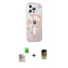 MARSİLYAN™- iPhone 16 Pro Max Kılıf Yörünge Işık Prime - Siyah Buffer Cam Ekran Koruyucu + Raze Metal Kamera Lens - NLGY