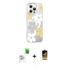 MARSİLYAN™- iPhone 16 Pro Max Kılıf Yörünge Işık Prime - Siyah Buffer Cam Ekran Koruyucu + Raze Metal Kamera Lens - BZ