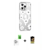 MARSİLYAN™- iPhone 16 Pro Max Kılıf Yörünge Işık Prime - Siyah Buffer Cam Ekran Koruyucu + Raze Metal Kamera Lens - BZ