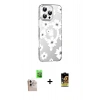 MARSİLYAN™- iPhone 16 Pro Max Kılıf Yörünge Işık Prime - Siyah Buffer Cam Ekran Koruyucu + Raze Metal Kamera Lens - NLGY