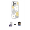 MARSİLYAN™- iPhone 16 Pro Max Kılıf Yörünge Işık Prime - Siyah Buffer Hayalet Cam Ekran Koruyucu + Bilvis Titan Kamera Lens - TMGI