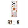 MARSİLYAN™- iPhone 16 Pro Max Kılıf Yörünge Işık Prime - Siyah Buffer Hayalet Cam Ekran Koruyucu + Pers Alüminyum Kamera Lens - CLTM