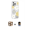 MARSİLYAN™- iPhone 16 Pro Max Kılıf Yörünge Işık Prime - Siyah Buffer Hayalet Cam Ekran Koruyucu + Pers Alüminyum Kamera Lens - CLTM