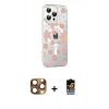 MARSİLYAN™- iPhone 16 Pro Max Kılıf Yörünge Işık Prime - Siyah Buffer Hayalet Cam Ekran Koruyucu + Pers Alüminyum Kamera Lens - CLTM