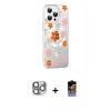MARSİLYAN™- iPhone 16 Pro Max Kılıf Yörünge Işık Prime - Siyah Buffer Hayalet Cam Ekran Koruyucu + Gri Pers Alüminyum Kamera Lens