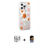 MARSİLYAN™- iPhone 16 Pro Max Kılıf Yörünge Işık Prime - Siyah Buffer Hayalet Cam Ekran Koruyucu + Gümüş Pers Alüminyum Kamera Lens
