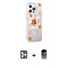 MARSİLYAN™- iPhone 16 Pro Max Kılıf Yörünge Işık Prime - Siyah Buffer Hayalet Cam Ekran Koruyucu + PVD Metal Kamera Lens - GD