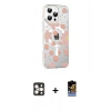 MARSİLYAN™- iPhone 16 Pro Max Kılıf Yörünge Işık Prime - Siyah Buffer Hayalet Cam Ekran Koruyucu + PVD Metal Kamera Lens - GD
