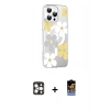 MARSİLYAN™- iPhone 16 Pro Max Kılıf Yörünge Işık Prime - Siyah Buffer Hayalet Cam Ekran Koruyucu + PVD Metal Kamera Lens - GD