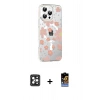 MARSİLYAN™- iPhone 16 Pro Max Kılıf Yörünge Işık Prime - Siyah Buffer Hayalet Cam Ekran Koruyucu + PVD Metal Kamera Lens - SH