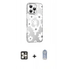 MARSİLYAN™- iPhone 16 Pro Max Kılıf Yörünge Işık Prime - Siyah Joko Magic 5D Cam + PVD Metal Kamera Lens - GD