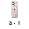 MARSİLYAN™- iPhone 16 Pro Max Kılıf Yörünge Işık Prime - Siyah Joko Magic 5D Cam + PVD Metal Kamera Lens - GD