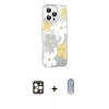 MARSİLYAN™- iPhone 16 Pro Max Kılıf Yörünge Işık Prime - Siyah Joko Magic 5D Cam + PVD Metal Kamera Lens - GD