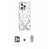 MARSİLYAN™- iPhone 16 Pro Max Kılıf Yörünge Işık Prime - Siyah Joko Magic 5D Cam + PVD Metal Kamera Lens - GS