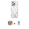 MARSİLYAN™- iPhone 16 Pro Max Kılıf Yörünge Işık Prime - Siyah Joko Magic 5D Cam + Pers Alüminyum Kamera Lens - CLTM