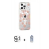 MARSİLYAN™- iPhone 16 Pro Max Kılıf Yörünge Işık Prime - Siyah Joko Magic 5D Cam + Pers Alüminyum Kamera Lens - GS