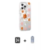 MARSİLYAN™- iPhone 16 Pro Max Kılıf Yörünge Işık Prime - Siyah Joko Magic 5D Cam + PVD Metal Kamera Lens - SH