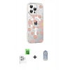 MARSİLYAN™- iPhone 16 Pro Max Kılıf Yörünge Işık Prime - Siyah Joko Magic 5D Cam + Raze Metal Kamera Lens - BZ