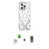 MARSİLYAN™- iPhone 16 Pro Max Kılıf Yörünge Işık Prime - Siyah Joko Magic 5D Hayalet Cam + Raze Metal Kamera Lens - BZ